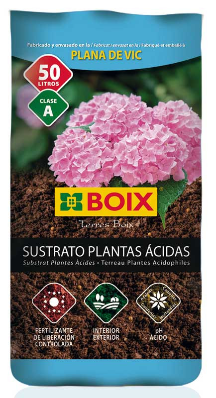 Sustrato Plantas Ácidas BOIX 50 L (Pack 3 sacos) - Vallromanes Verd, .