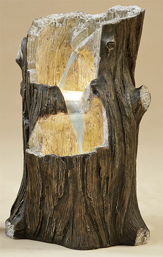 Imitación de tronco de árbol Ø15x20cm-La Decoteca